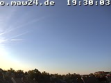 Der Himmel über Mannheim um 19:30 Uhr